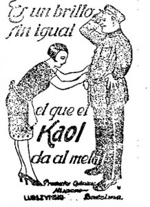 Un anuncio que o di todo, do lugués El Regional, no 1930